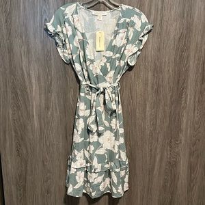 Floral Maxi Linen Dress | M Girls Junior | 6 Womens